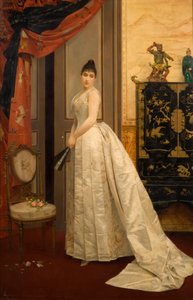 Nainen tuulettimen kanssa, 1888